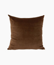 French Country Velvet Cushion- Brown
