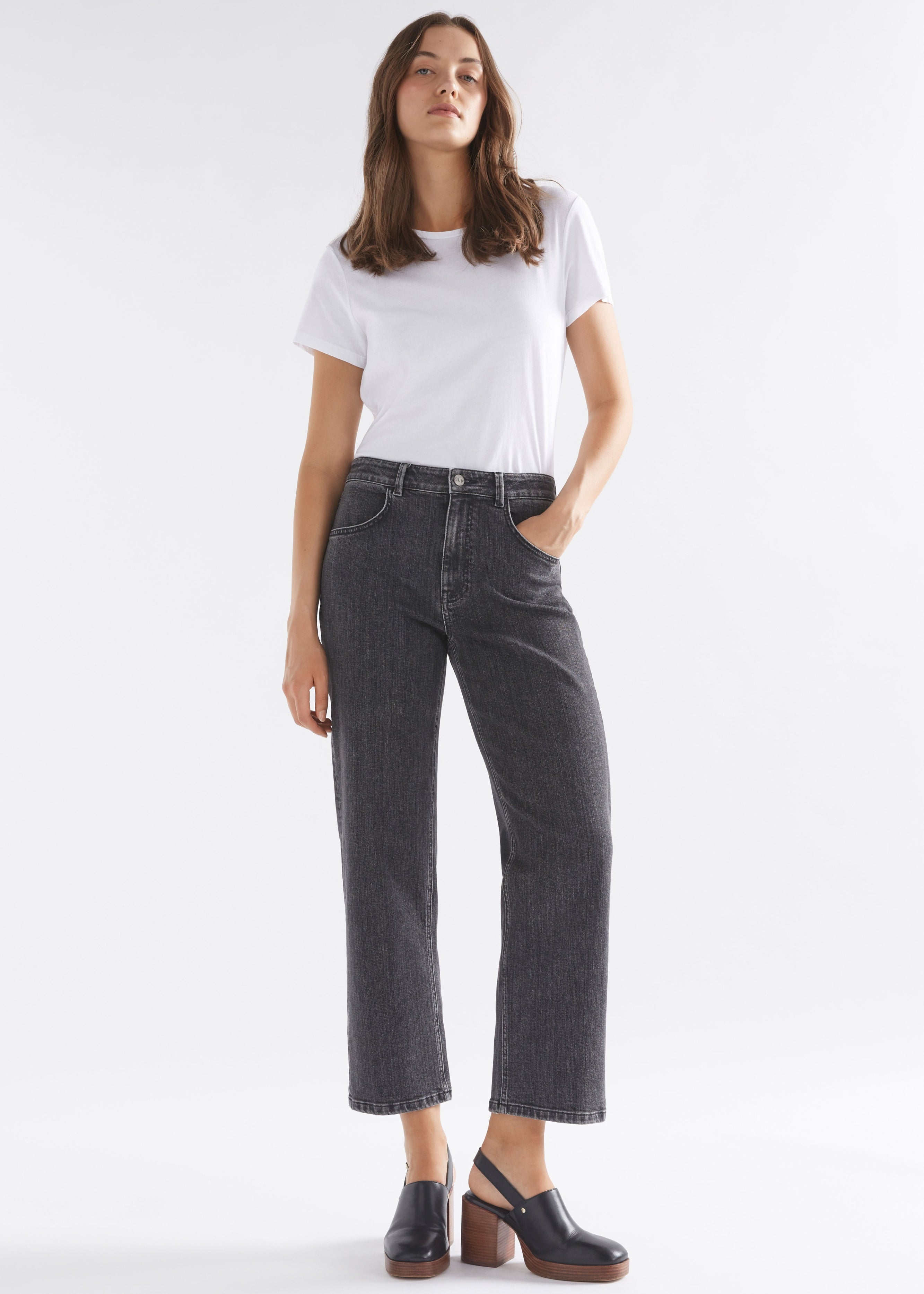 ELK Ven Mid Rise Jean in Graphite