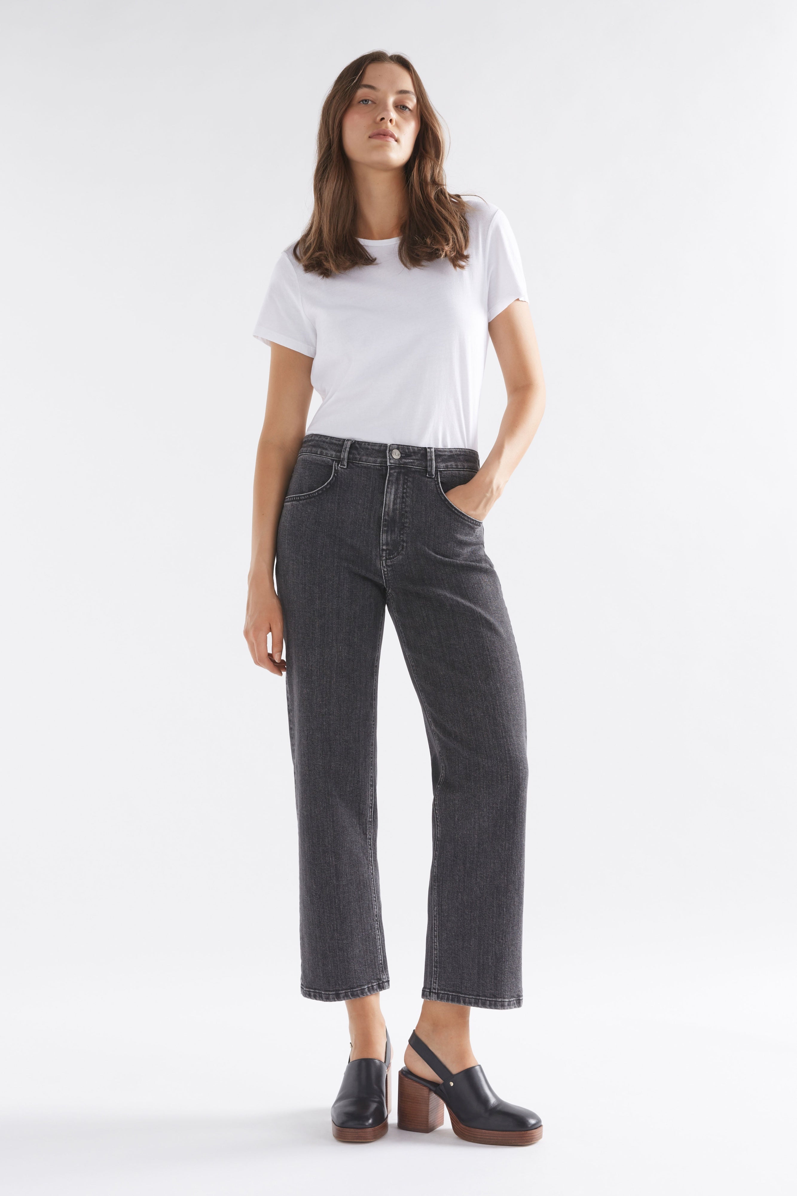 ELK Ven Mid Rise Jean in Graphite