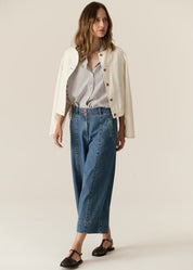 Carsen Crop Pant- Light Wash