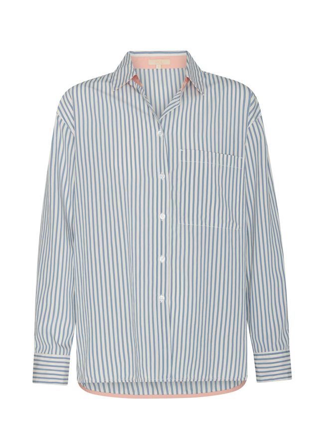 Vera Long Sleeve Shirt- Blue