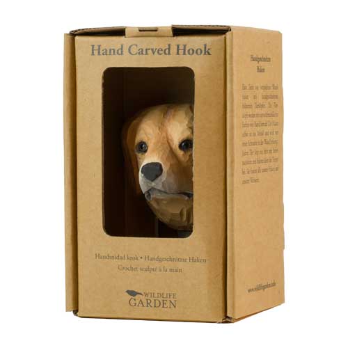 Wooden Carved Hook- Golden Retriever