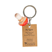 Wooden Carved Keyring-Fly Agaric