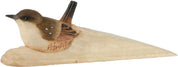 Wooden Carved Doorstop- Wren