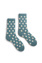 Classic Dot Wool Cashmere Crew Socks