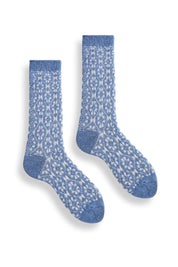 Women's Aster Flower Wool Cashmere Socks