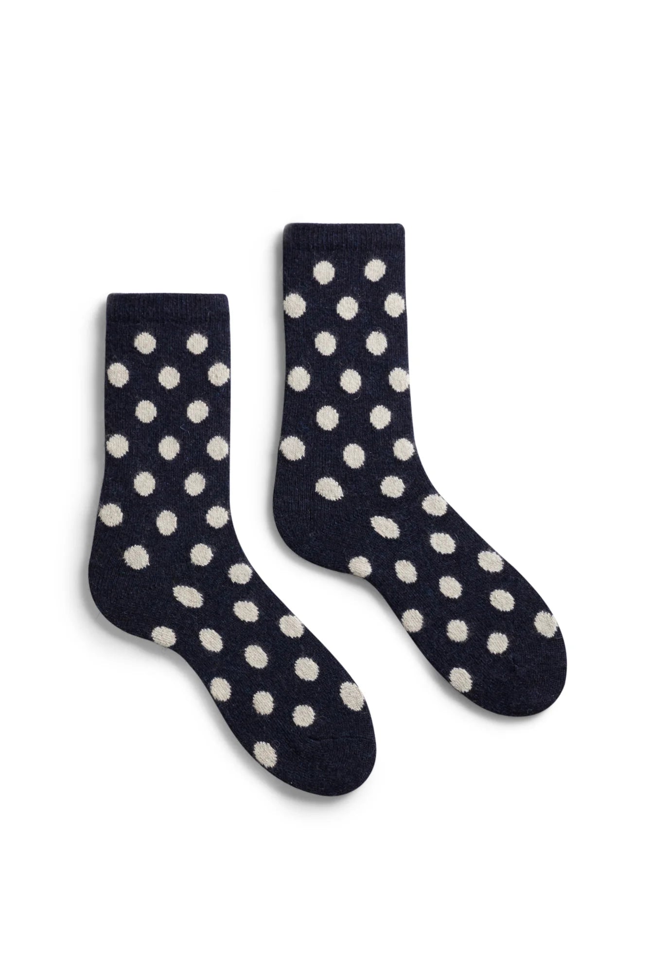 Classic Dot Wool Cashmere Crew Socks