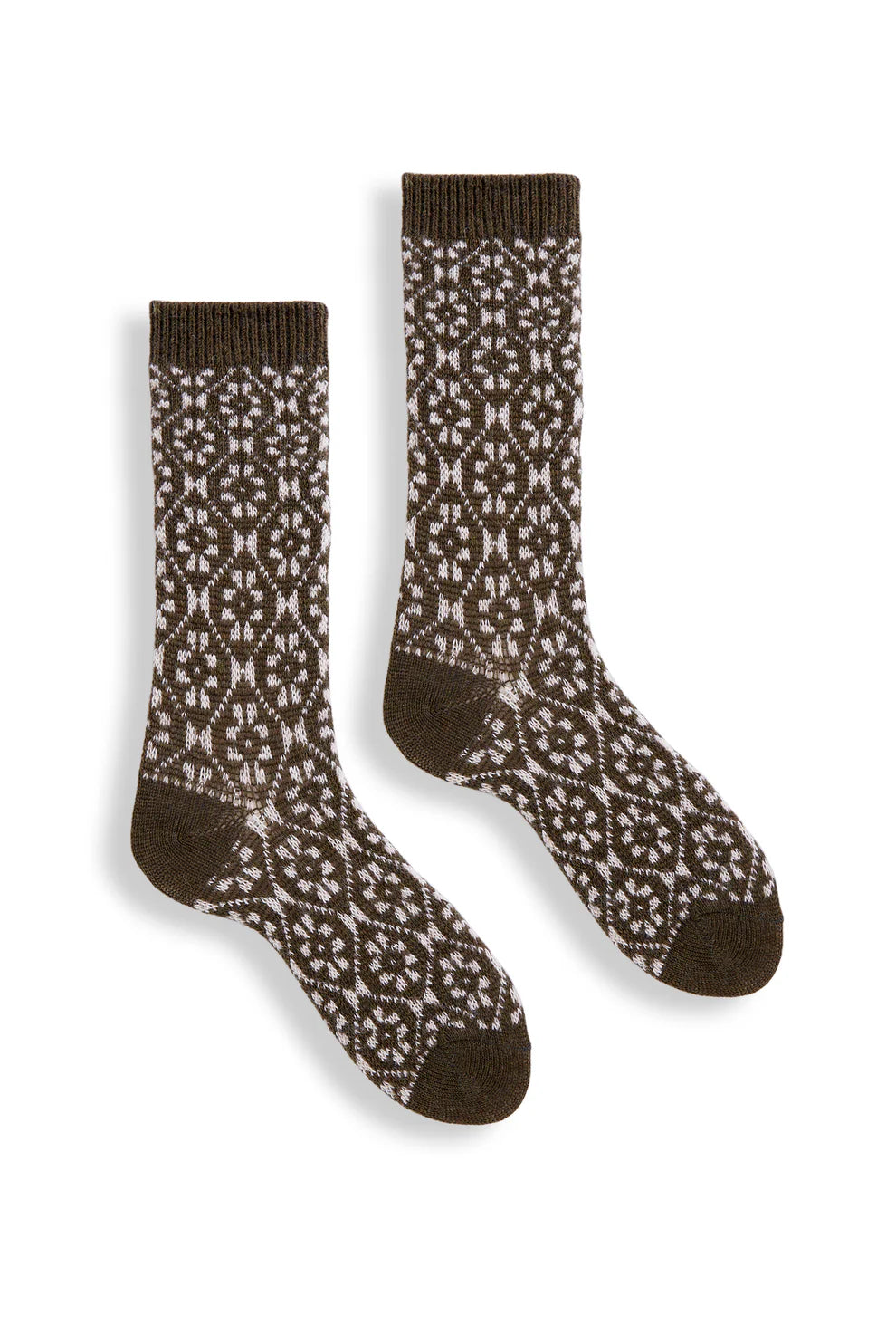 Women's Aster Flower Wool Cashmere Socks