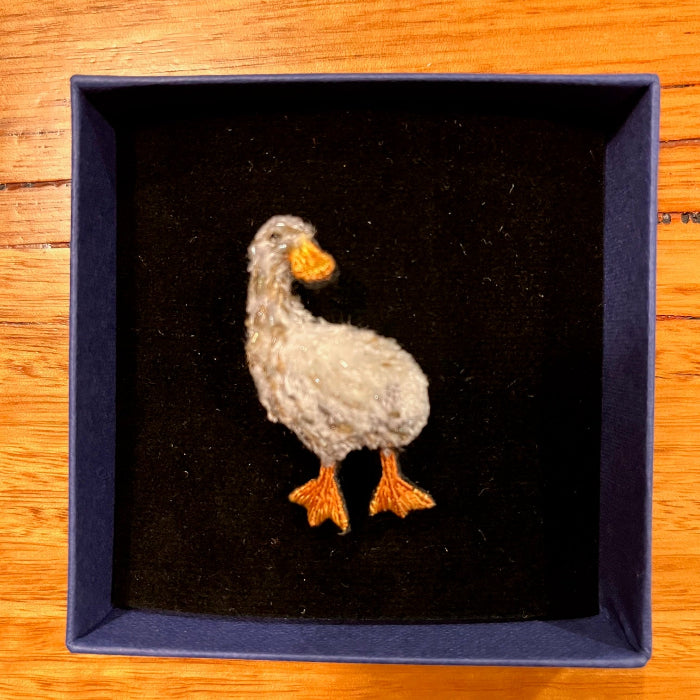 Trovelore Embellished Brooch Pin- Waddling Duck