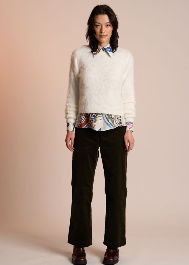 Neris Wale Rider Cord Pant Moss