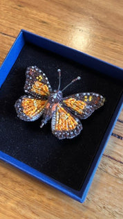 Wanderer Monarch Butterfly Brooch