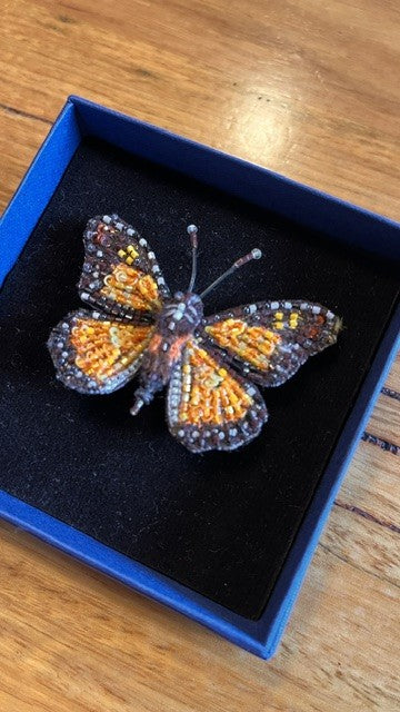 Wanderer Monarch Butterfly Brooch