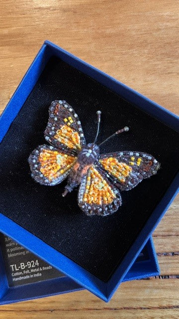 Wanderer Monarch Butterfly Brooch
