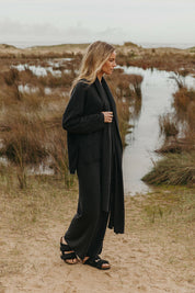 Winter Retreat Merino Pullover- Ghost Grey