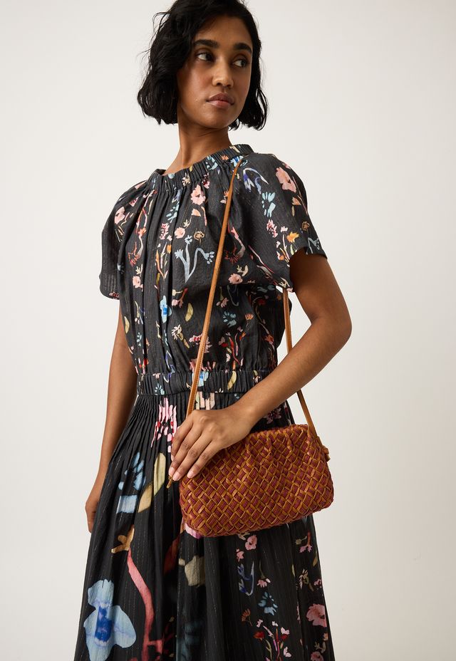 Woven Clutch- Ochre