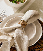 French Country Collections Woven Napkin Ring