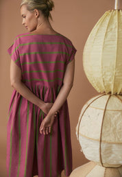 Woven Tathra Dress- Bottle Brush Stripe
