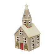 French Country Alsace Tealight Church Christmas Stone