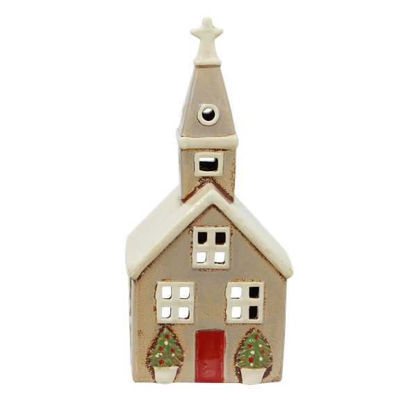 Alsace Tealight Church Christmas Stone