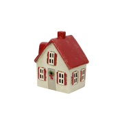 Alsace Tealight Cottage Cream with Shutters