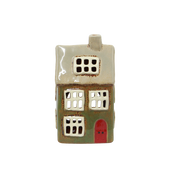 Alsace Tealight House Christmas Green