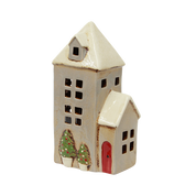 French Country Alsace Tealight Parish Christmas Stone