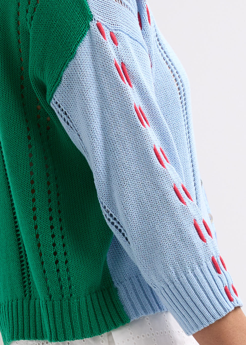 Thread Detail Cardi- Blue
