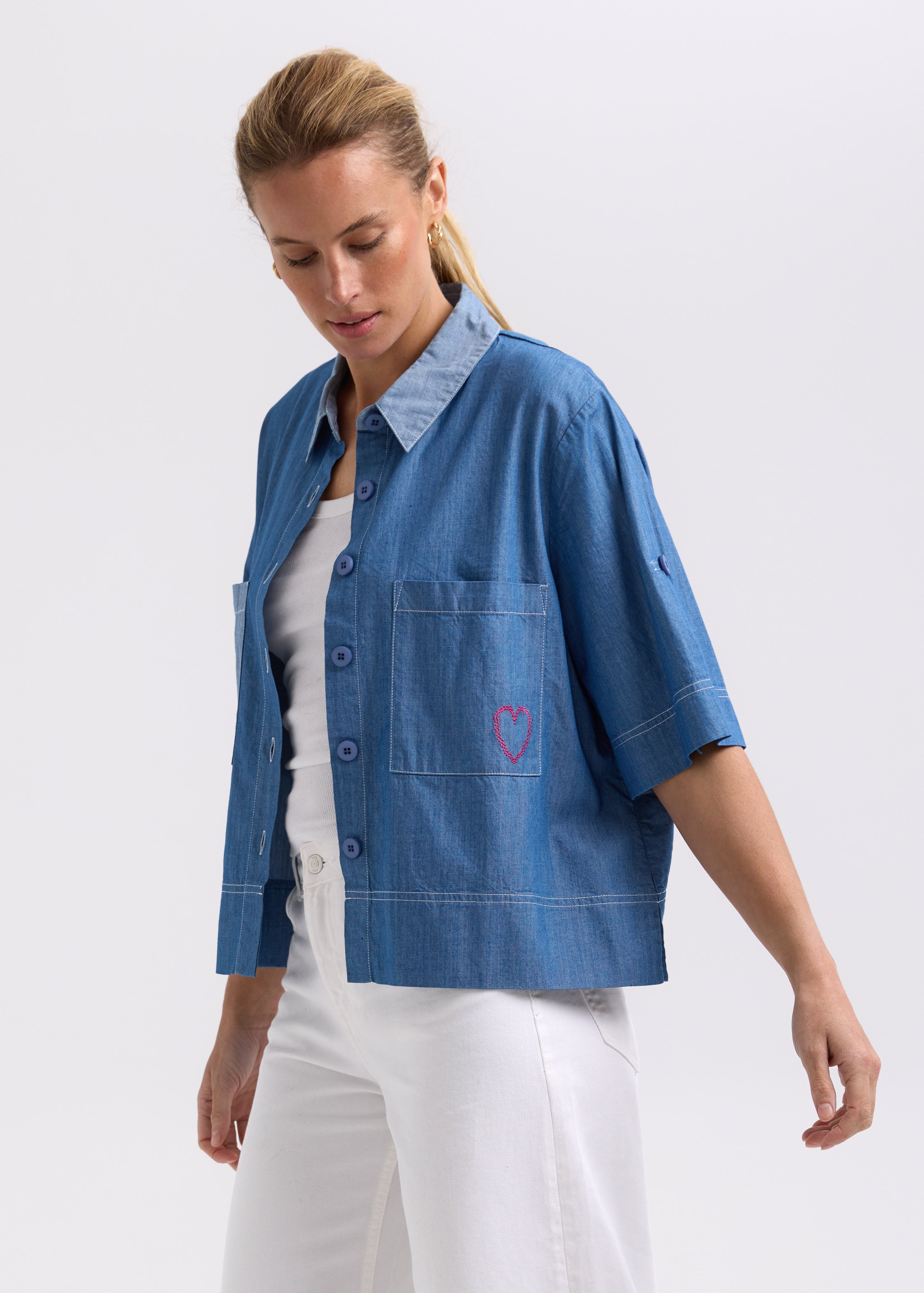 Washed Denim Shirt