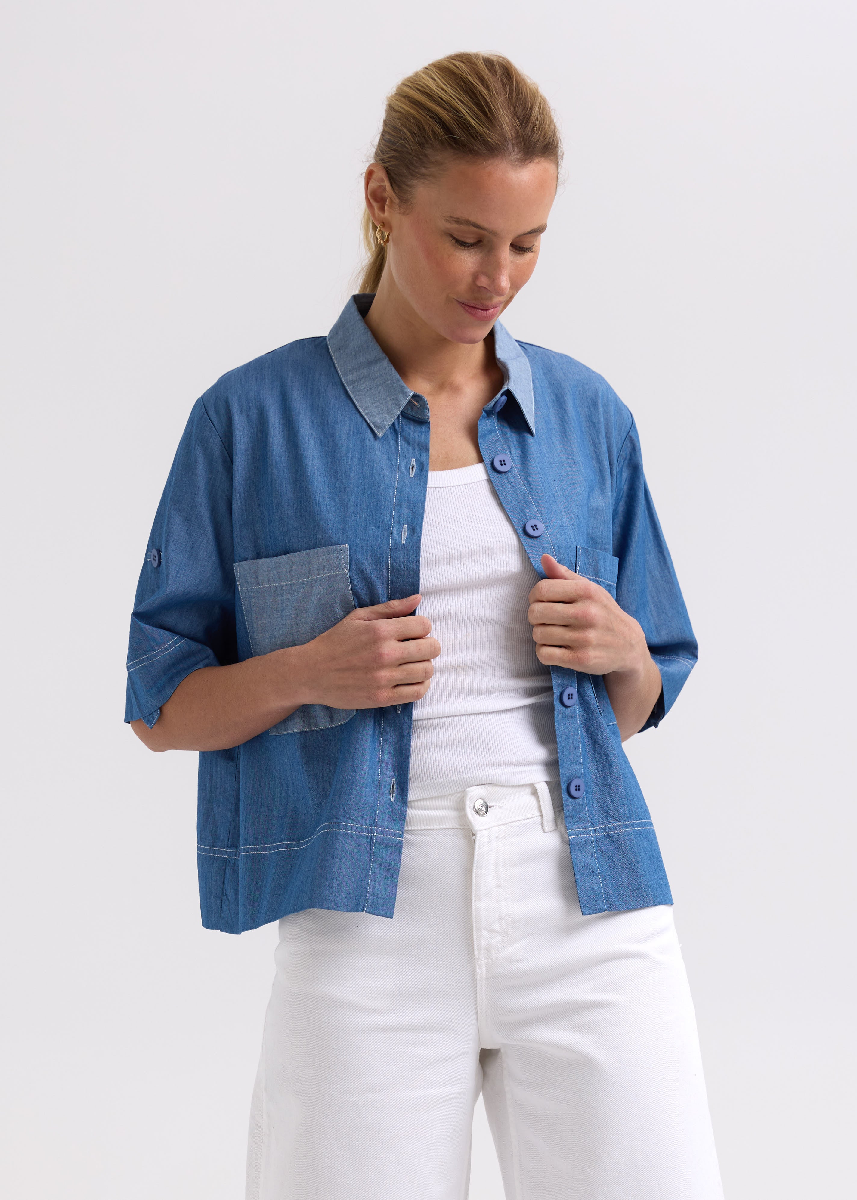 Washed Denim Shirt