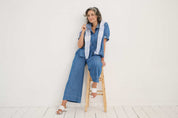 Washed Denim Pant
