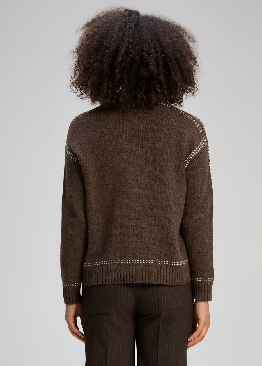 Tailored Cardi- Cocoa