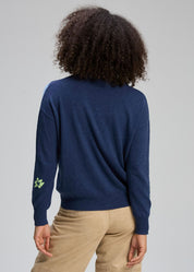 Petal Play Cardigan- Denim