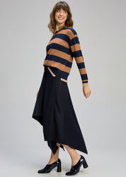 Stripe Clash Knit- Dark Denim