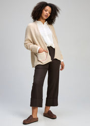 Bloom Back Cardi- Mink
