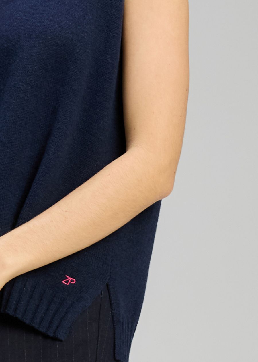 Essential Vest- Dark Denim