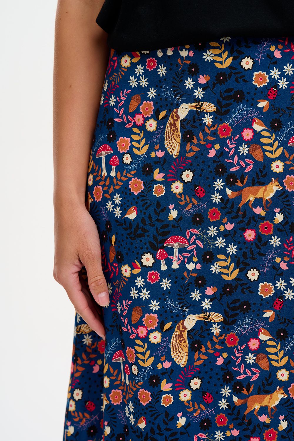 Zora Skirt- Midnight Woodland