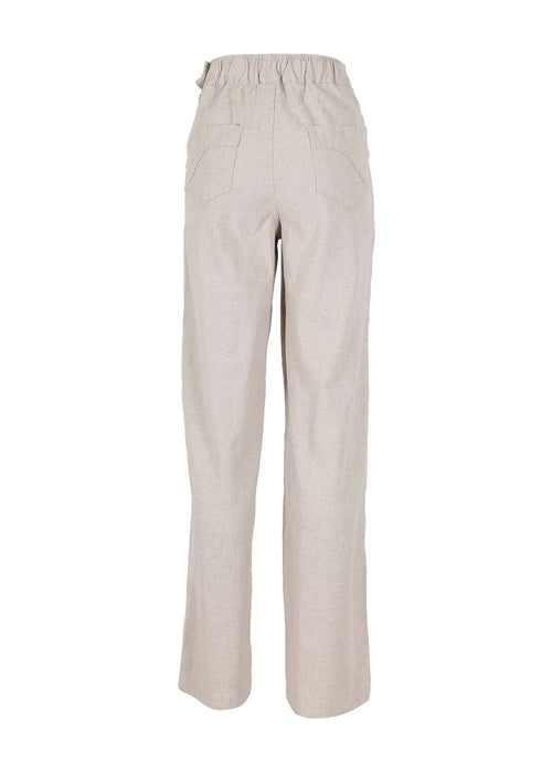 Peggy Isabella Long Pants- Linen in Wheat