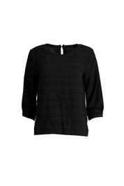Ella Seersucker Chemise- Black