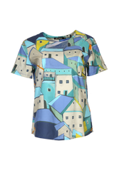 Pueblito Top- Blue