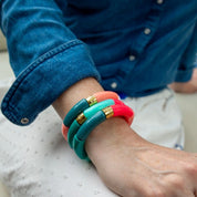 Parabaya Pipoca Bangles Turquesa Trio