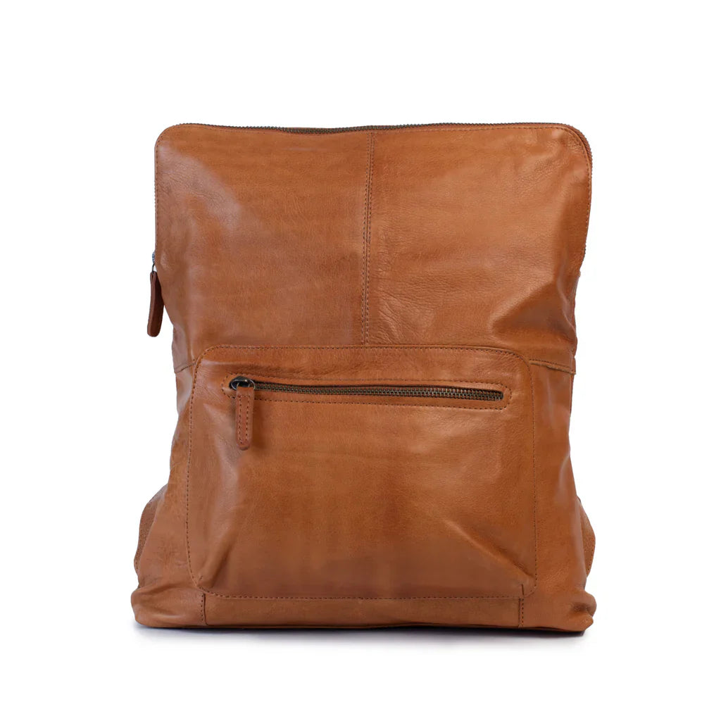 Dusky Robin Brooklyn Backpack in Tan