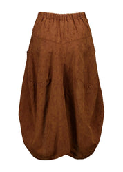 Milwaukee Del Arte Linen Skirt- Caramel
