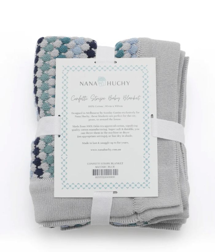 Confetti Stripe Baby Blanket