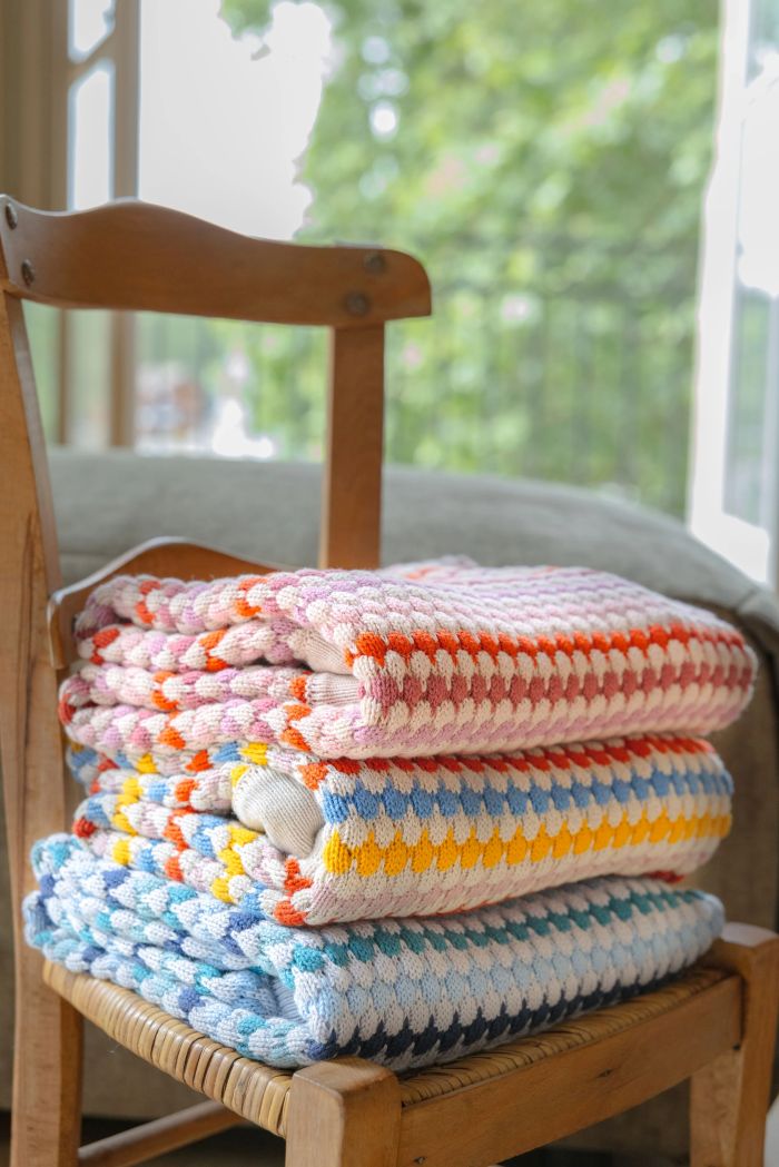 Nana Huchy Confetti Stripe Baby Blankets