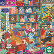 eeBoo 1000 Pce Puzzle English Cottage Library