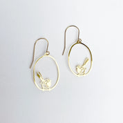 Denz & Co Mini Fairy Wren Earrings in Gold
