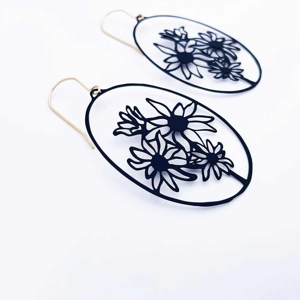Flannel Flower Earrings
