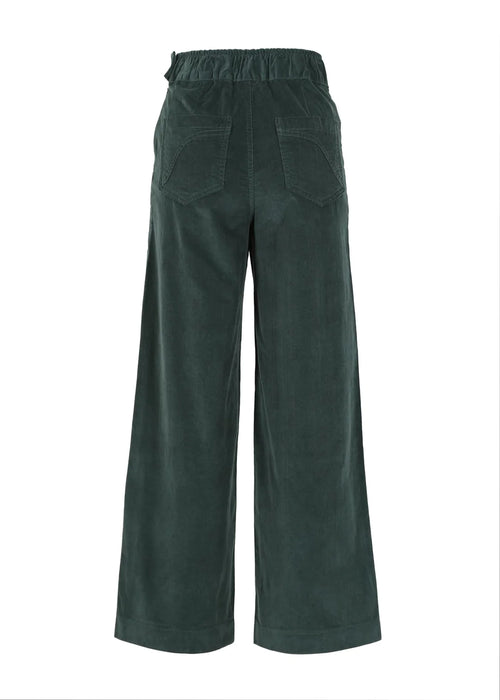 Peggy Summer Corduroy Pants- Forest Green