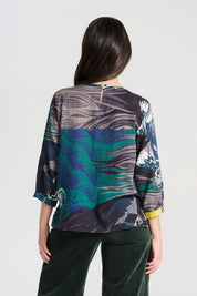 Isla Seersucker Chemise- Storm