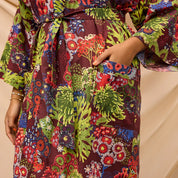 Cora Bath Robe- Garnet